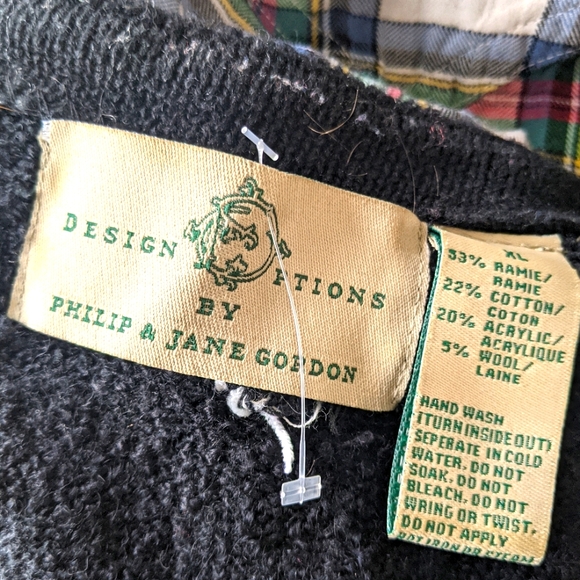 RARE Vintage Design Options Philip &Jane Gordon peekaboo snowman sweater XL - Picture 12 of 15